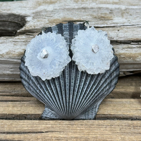 Anandalite (Rainbow Quartz) Stalactite Earrings Earrings