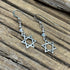 Celestial Spark - Star of David Earrings Earrings