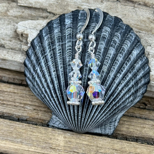 Crystal Aurora Borealis Earrings Earrings