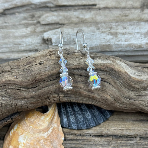 Crystal Aurora Borealis Earrings Earrings