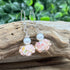 Enchanted Garden Flower Lampwork Glass Earrings Earrings