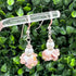 Enchanted Garden Flower Lampwork Glass Earrings Earrings