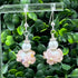 Enchanted Garden Flower Lampwork Glass Earrings Earrings
