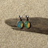 Ethiopian Welo Opal Stud Earrings in Sterling Silver – 8x10mm Oval with Play of Color Earrings
