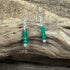 Faceted Green Onyx Drop Earrings Earrings