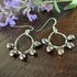 Peacock Pearl Wire Wrapped Hoop Earrings Earrings