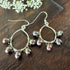 Peacock Pearl Wire Wrapped Hoop Earrings Earrings