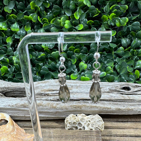 Smokey Quartz Briolette Earrings Earrings