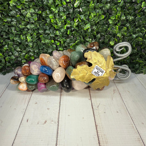 Gemstone Grape Bunch - Quartz, Agates, Amethyst - Made in Brazil Gifts