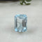 1.85 CT Natural Blue Topaz Emerald Cut Loose Gemstone 8x6mm Loose Gemstones