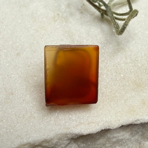 Vintage Carved Carnelian Cameo Roman Soldier Portrait 14x12mm Loose Gemstones