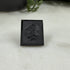 Vintage German Carved Black Onyx Cameo 14x12mm Leo Wolleman 1971 Loose Gemstones