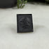 Vintage German Carved Black Onyx Cameo 14x12mm Leo Wolleman 1971 Loose Gemstones