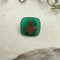 Vintage Masonic Square Compass Emblem Green Onyx Cabochon 12x12mm Pre-1974 Loose Gemstones
