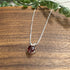 Natural Garnet Buff Top Faceted 7mm Heart Pendant Sterling Silver Necklace Necklaces