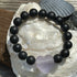 Onyx and Heart Bracelet