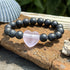 Onyx and Heart Bracelet