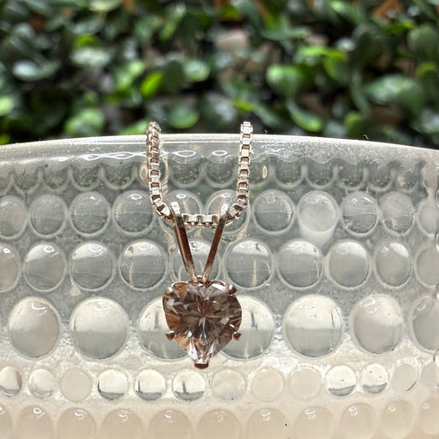 Dainty Heart Cubic Zirconia Pendant Necklace Pendant