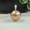 Golden Edison Pearl Pendant: 14K Gold & Diamonds Pendant