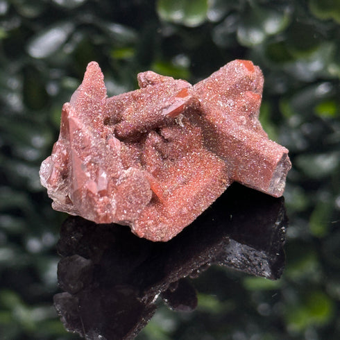 Red Hematite Quartz Cluster from Morocco specimen