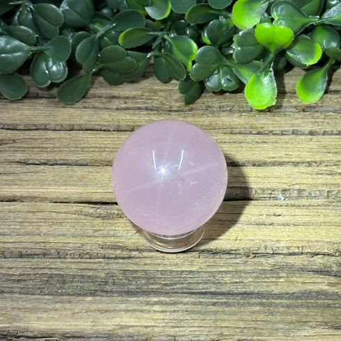 Star Rose Quartz Sphere specimen