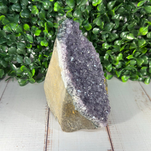Amethyst Geode Cut Base 3.5" x 4.25" specimens