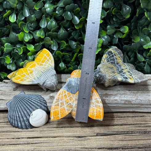 Bumblebee Jasper Carved Bees Have Landed! specimens