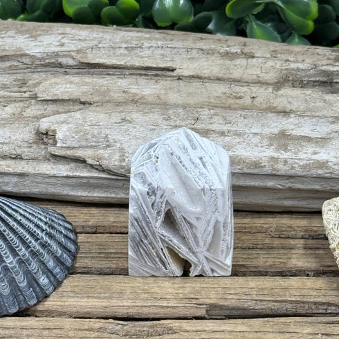 Crazy Lace Agate Towers: Gray Lines Never Looked So Good specimens