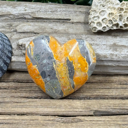 Is Your Heart Missing Some Buzz? Meet the Bumblebee Jasper Heart! specimens
