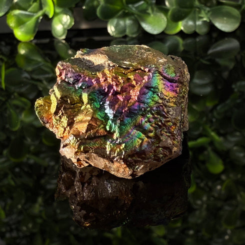 Rainbow Hematite: Graves Mountain Iridescent Gem specimens