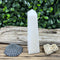 Scolecite Tower: Pure White Elegance, No Color Needed specimens