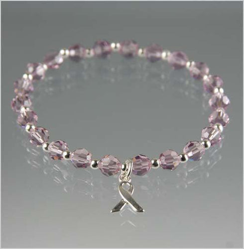 Alzheimer's Awareness Bracelet - Light Amethyst Awareness Bracelets