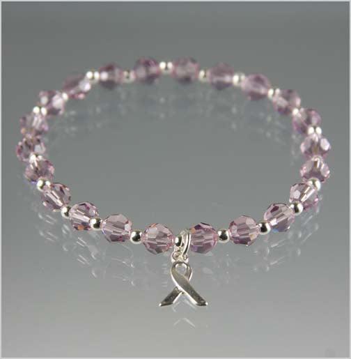 Alzheimer's Awareness Bracelet - Light Amethyst Awareness Bracelets