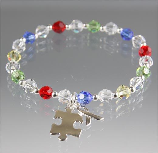 Autism Awareness Bracelet - Crystal Awareness Bracelets