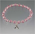 Breast Cancer Awareness Light Rose Crystal Bracelet Awareness Bracelets