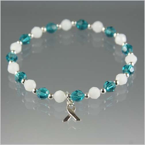 Cervical Cancer Awareness Bracelet - Crystal Awareness Bracelets