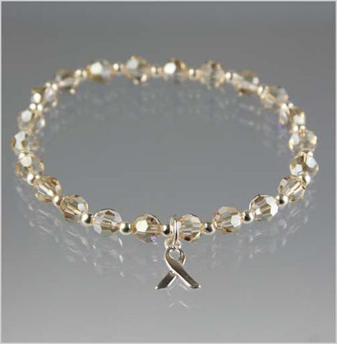 Duodenal Cancer Awareness Crystal Bracelet Awareness Bracelets
