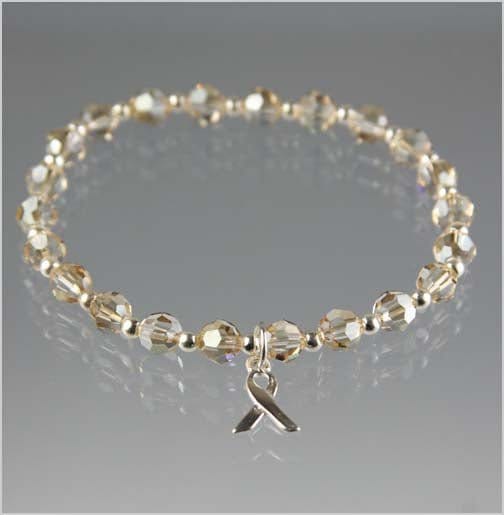 Duodenal Cancer Awareness Crystal Bracelet Awareness Bracelets