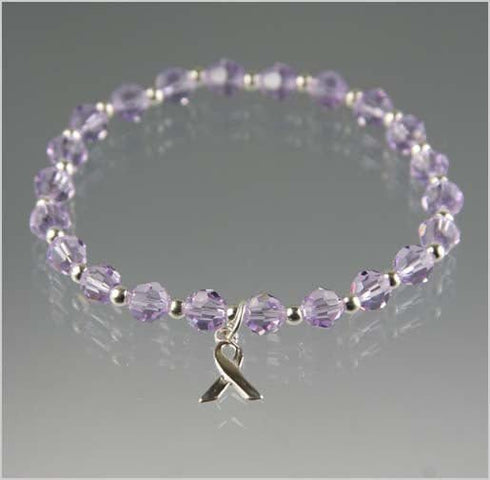 Hodgkin's Disease Cancer Awareness Bracelet - Crystal Awareness Bracelets