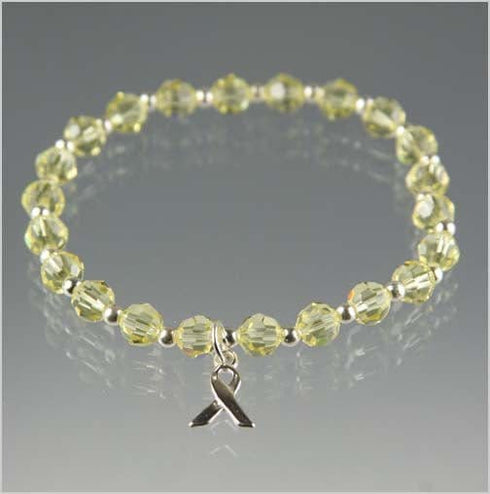 Liver Cancer Awareness Crystal Bracelet Awareness Bracelets