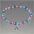 Thyroid Cancer Awareness Bracelet - Crystal Awareness Bracelets