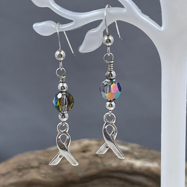 Sparkle Cancer Awareness Earrings Awareness Earrings