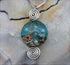 Beach themed Artisan Lamp-work Glass Bead Pendant Beach Jewelry