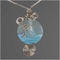 Cool Ocean Waves Glass Lamp-work Bead Necklace Beach Jewelry