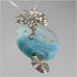 Cool Ocean Waves Glass Lamp-work Bead Necklace Beach Jewelry