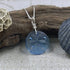 German Glass Sand Dollar Pendant Beach Jewelry
