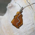 Beautiful Brown Sea Glass Necklace Cape May Jewelry