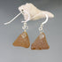 Cape May Brown Sea Glass Earrings Cape May Jewelry