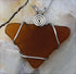 Cape May Brown Tumbled Sea Glass Necklace Cape May Jewelry
