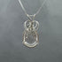 Cape May Diamond Sterling Silver Wire Wrapped Necklace Cape May Jewelry